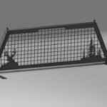 rack cerf et arbres