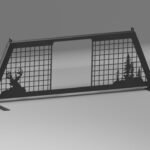 rack cerf fenetre